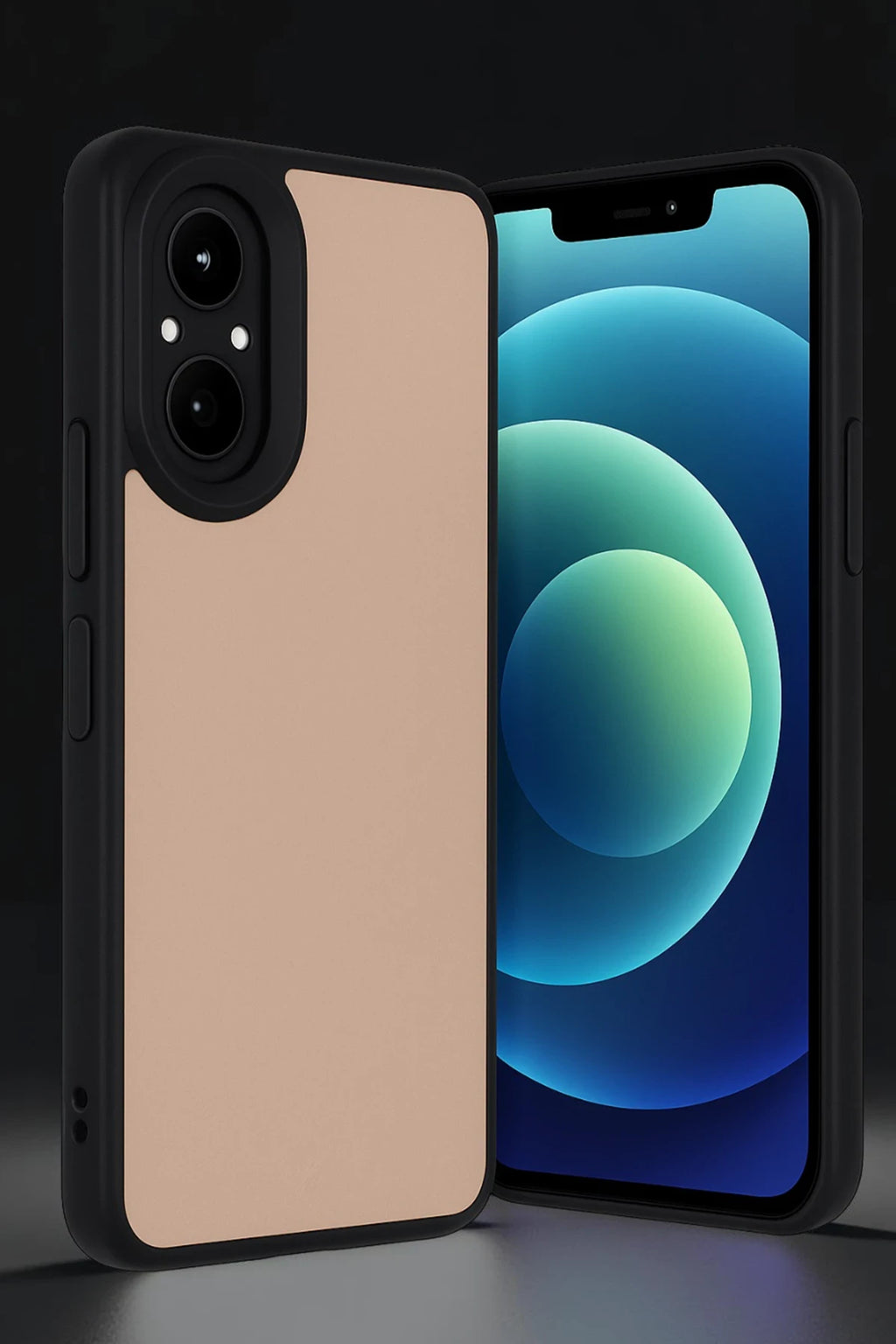 nebaktın Realme 12 Lite Kılıf Aras Deri Kapak - Pudra 2