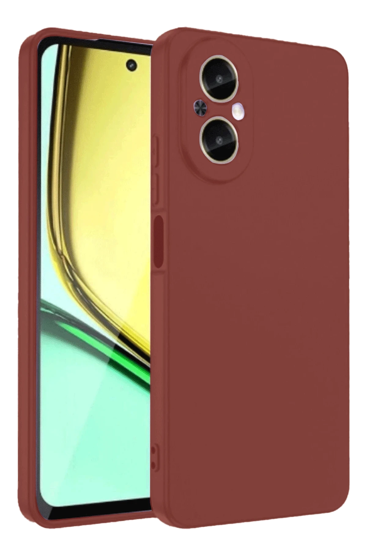 nebaktın Realme 12 Lite Kılıf First Silikon - Bordo 1