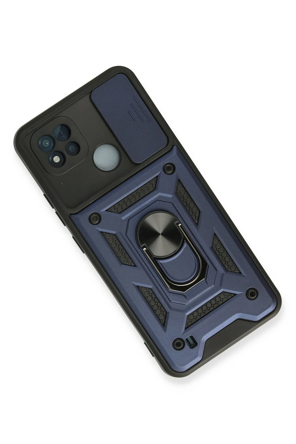 nebaktın Realme C11 2021 Kılıf Pars Lens Yüzüklü Silikon - Lacivert 3