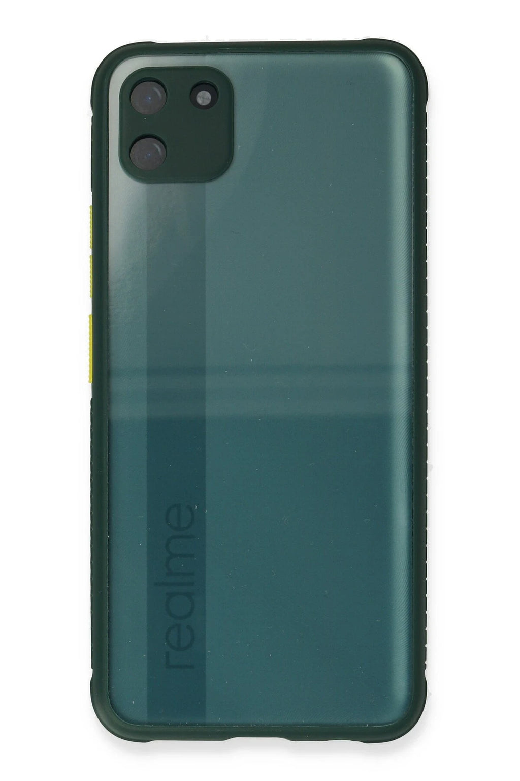 nebaktın Realme C11 Kılıf Miami Şeffaf Silikon - Koyu Yeşil 2