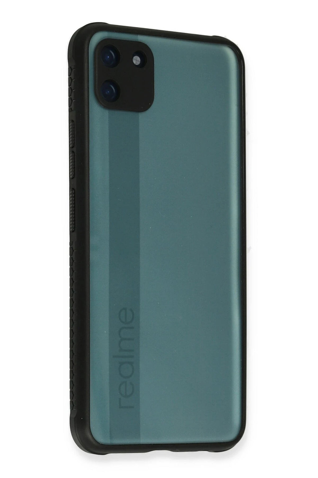 nebaktın Realme C11 Kılıf Miami Şeffaf Silikon - Siyah 1