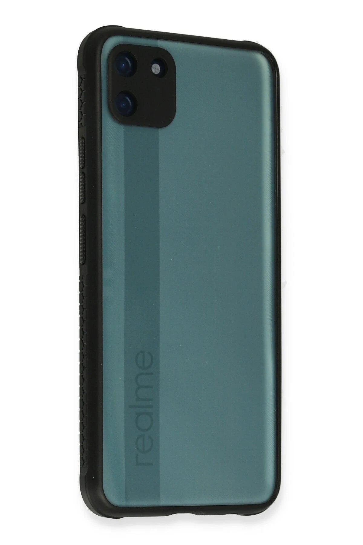 nebaktın Realme C11 Kılıf Miami Şeffaf Silikon - Siyah 1