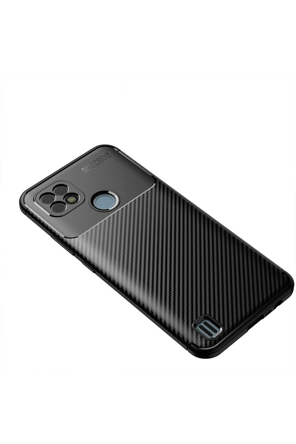 nebaktın Realme C21 Kılıf Auto Focus Karbon Kapak - Siyah 2