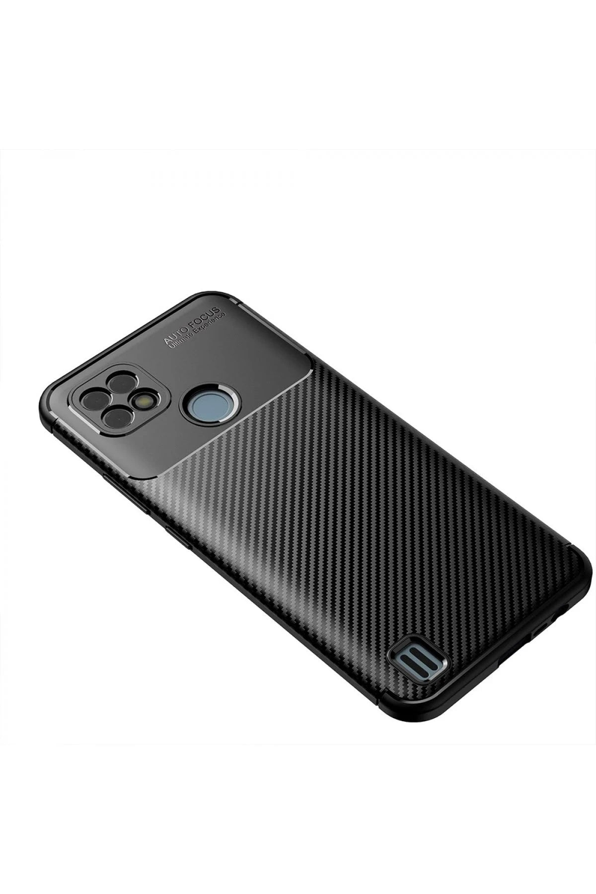nebaktın Realme C21 Kılıf Auto Focus Karbon Kapak - Siyah 2