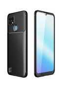 nebaktın Realme C21 Kılıf Auto Focus Karbon Kapak - Siyah 1