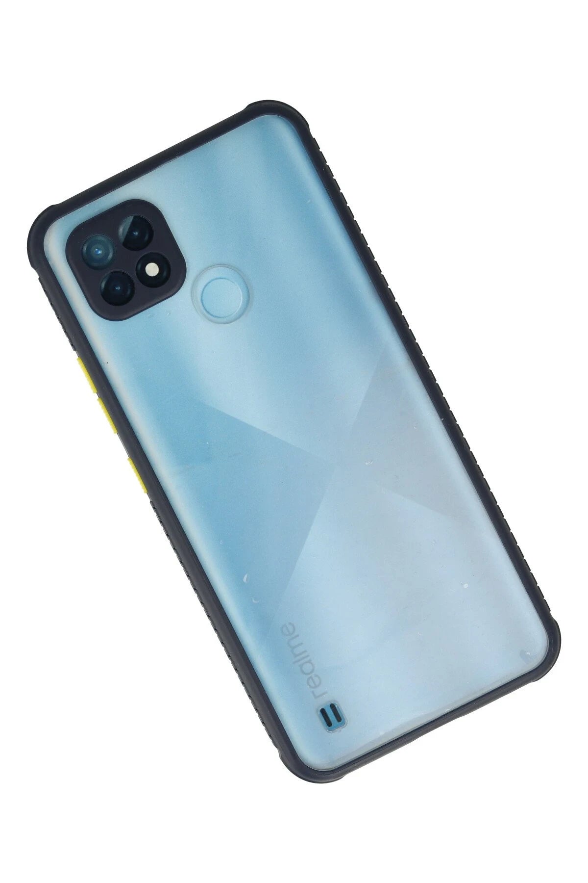 nebaktın Realme C21 Kılıf Miami Şeffaf Silikon - Lacivert 2