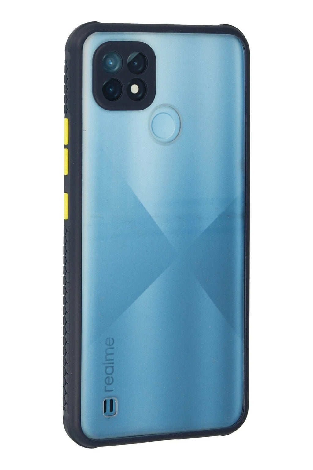 nebaktın Realme C21 Kılıf Miami Şeffaf Silikon - Lacivert 3