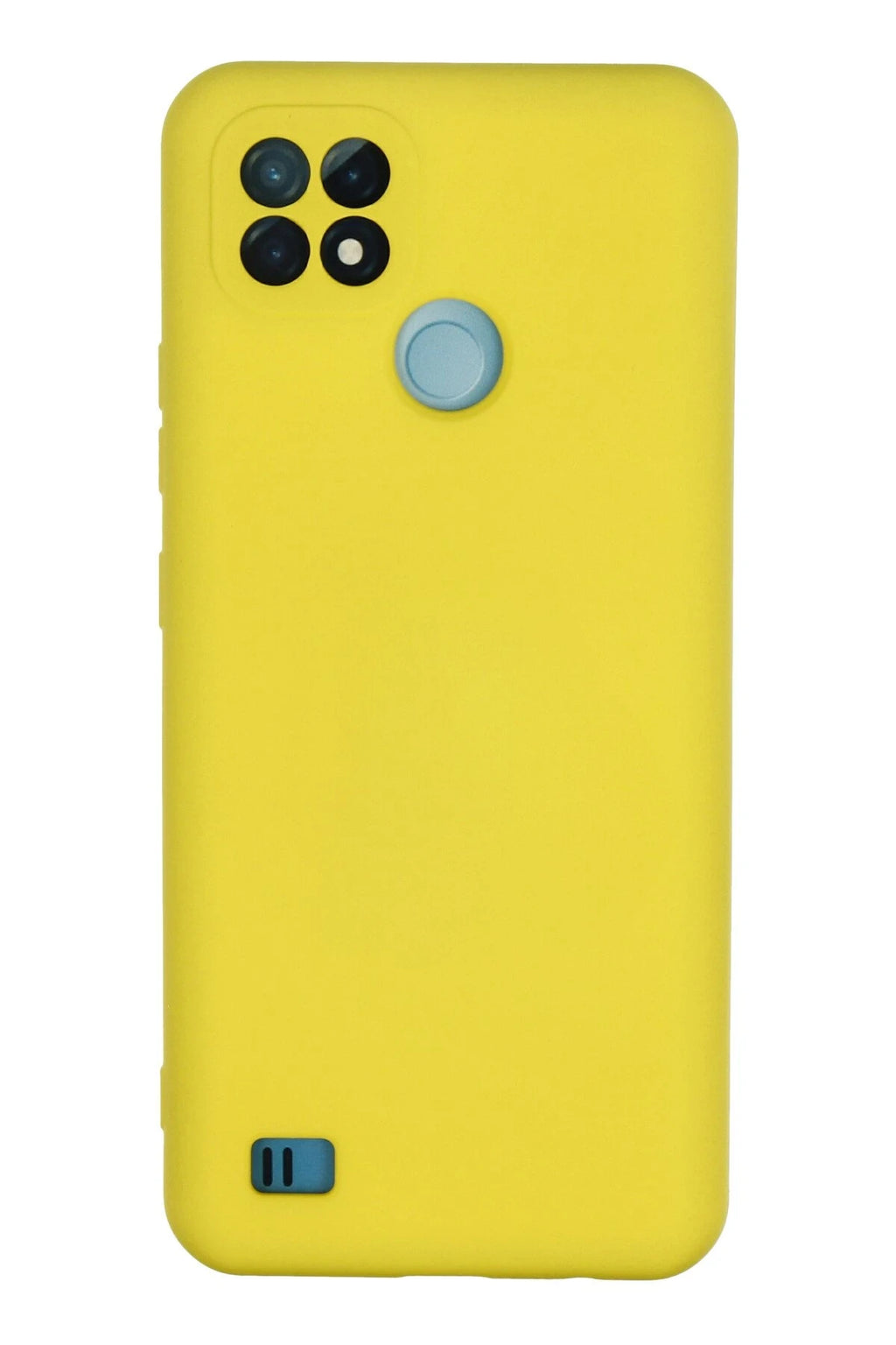 nebaktın Realme C21 Kılıf Nano içi Kadife Silikon - Sarı 1