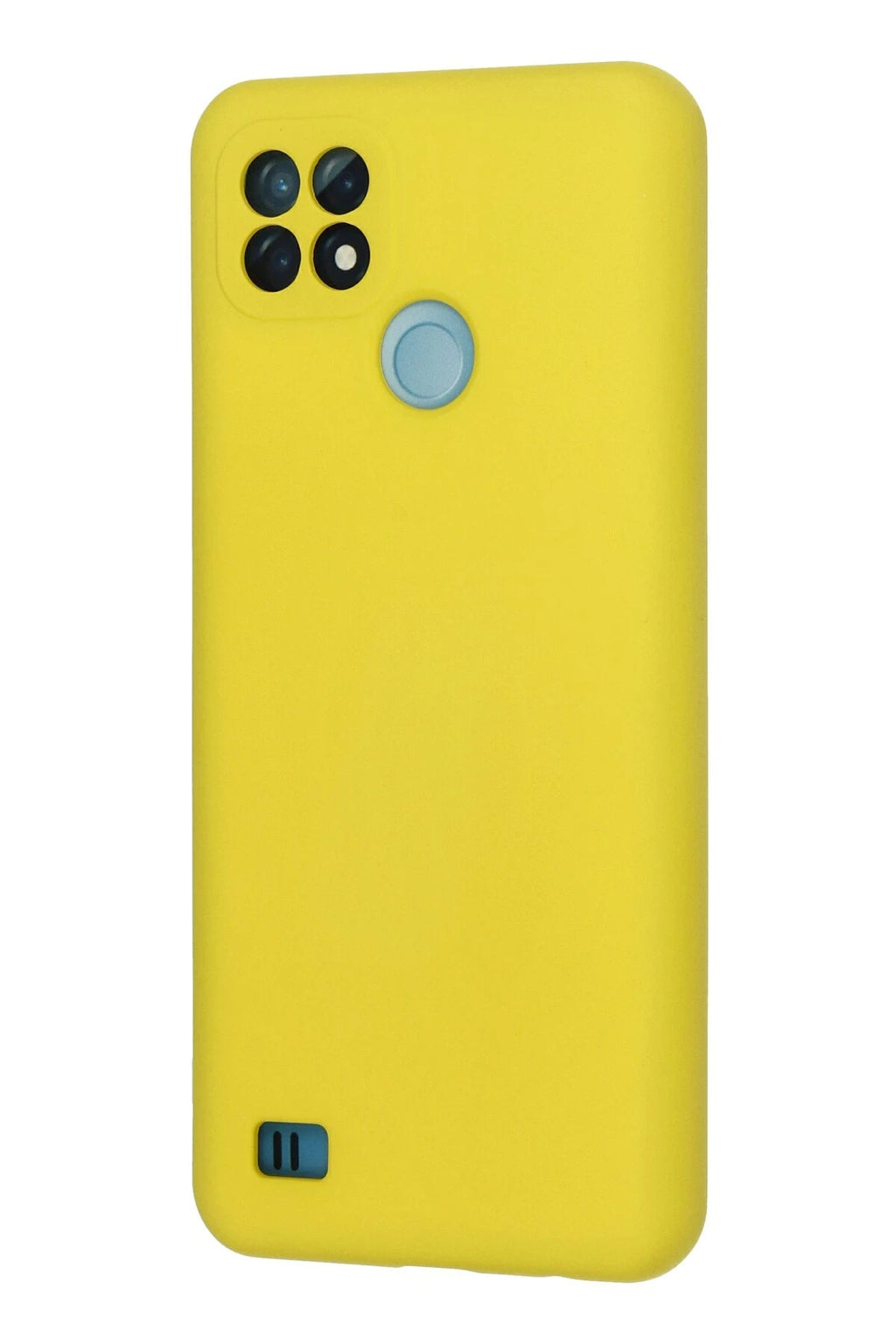 nebaktın Realme C21 Kılıf Nano içi Kadife Silikon - Sarı 3