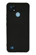 nebaktın Realme C21 Kılıf Nano içi Kadife Silikon - Siyah 1