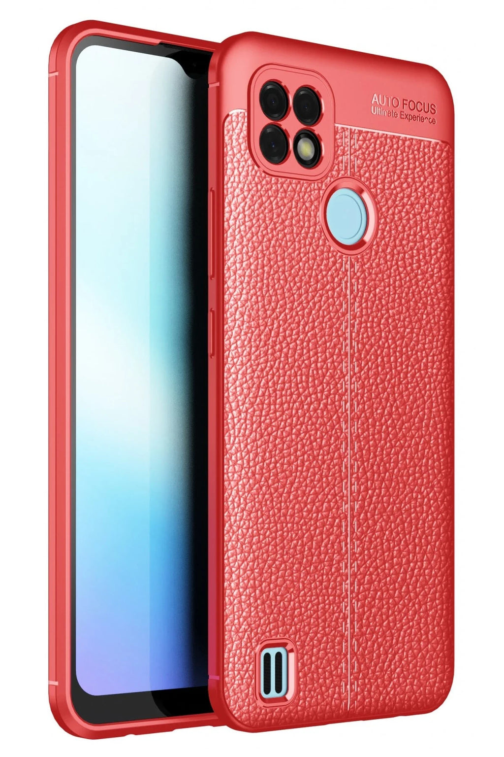 nebaktın Realme C25 Kılıf Auto Focus Kapak - Kırmızı 1
