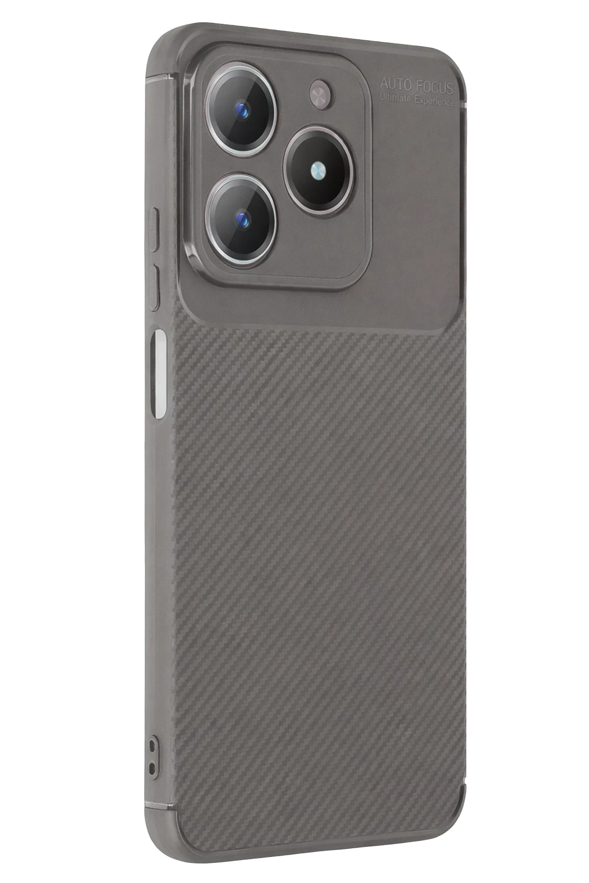 nebaktın Realme C61 Kılıf Auto Focus Karbon Kapak - Gri 1