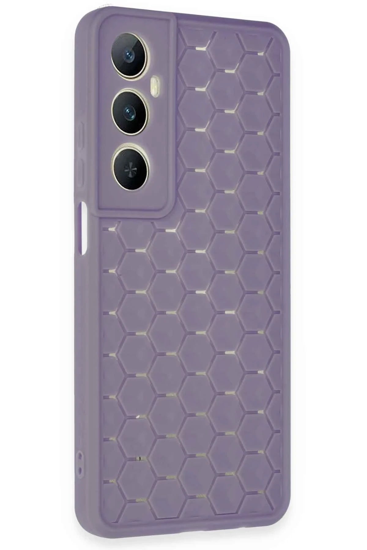 nebaktın Realme C65 Kılıf Petek Silikon Kapak - Lila 2