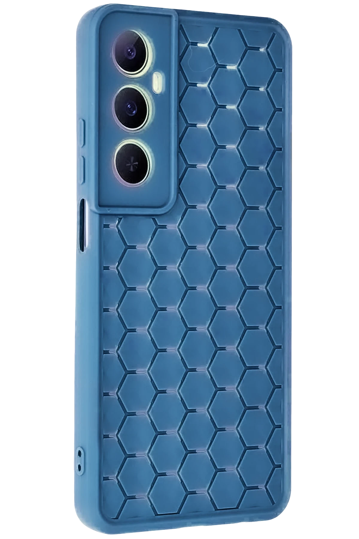 nebaktın Realme C65 Kılıf Petek Silikon Kapak - Mavi 1