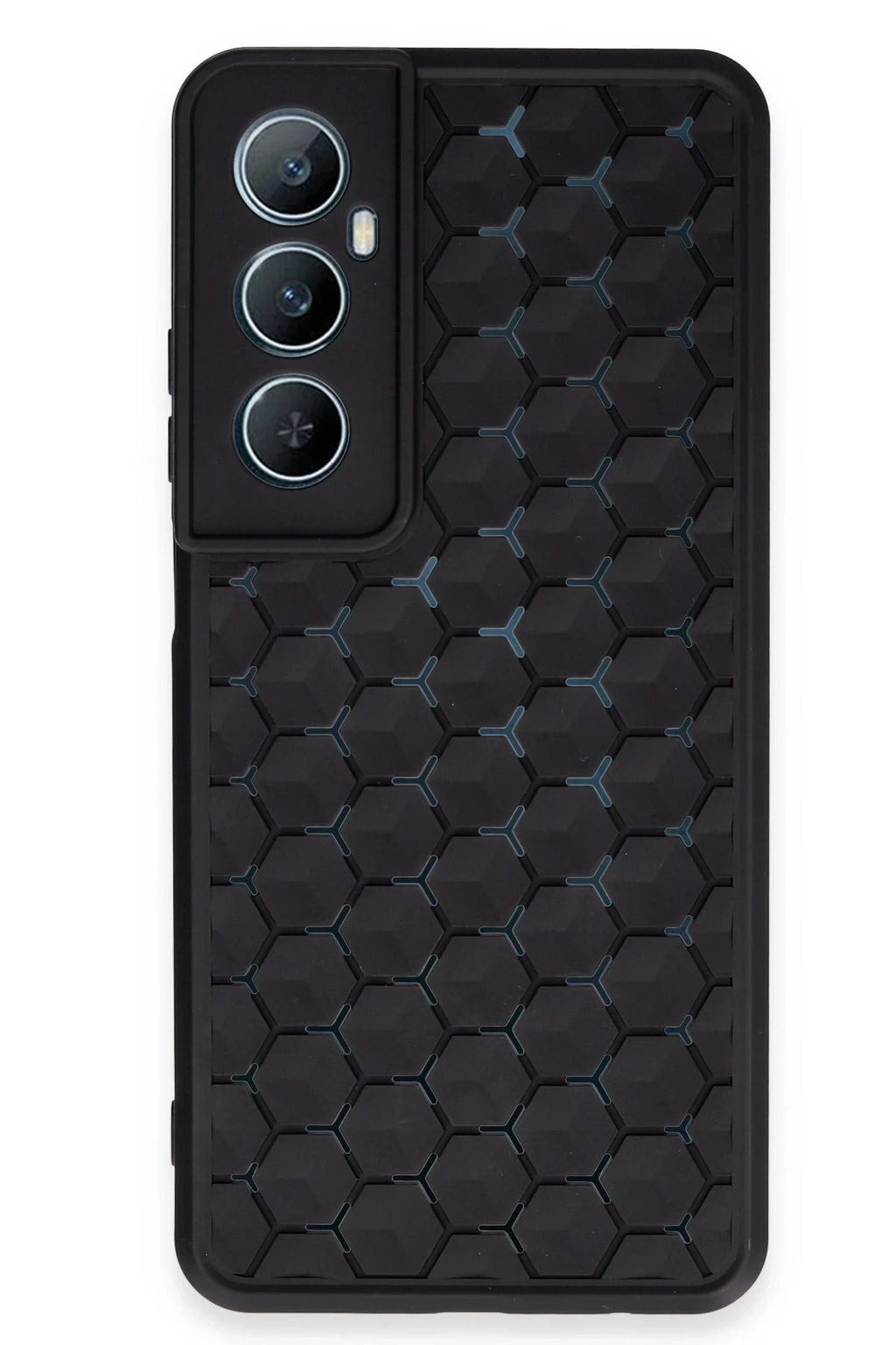 nebaktın Realme C65 Kılıf Petek Silikon Kapak - Siyah 2