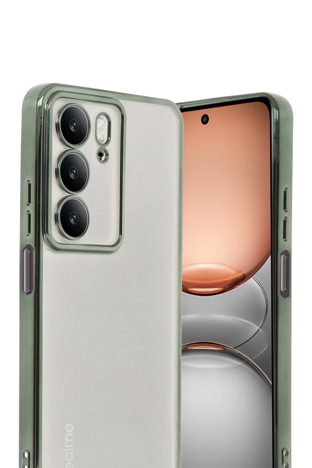 nebaktın Realme C75 4G Kılıf Razer Lensli Silikon - Yeşil 2