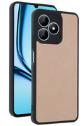 nebaktın Realme Note 50 4G Kılıf Aras Deri Kapak - Pudra 1