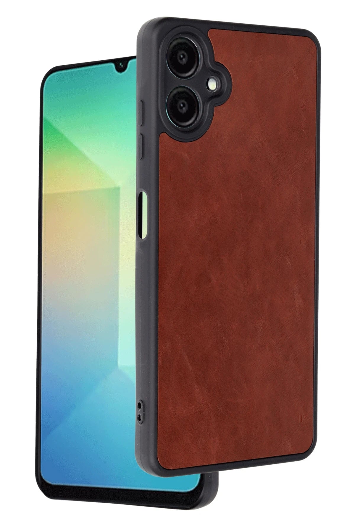 nebaktın Samsung Galaxy A06 Kılıf Aras Deri Kapak - Bordo 1
