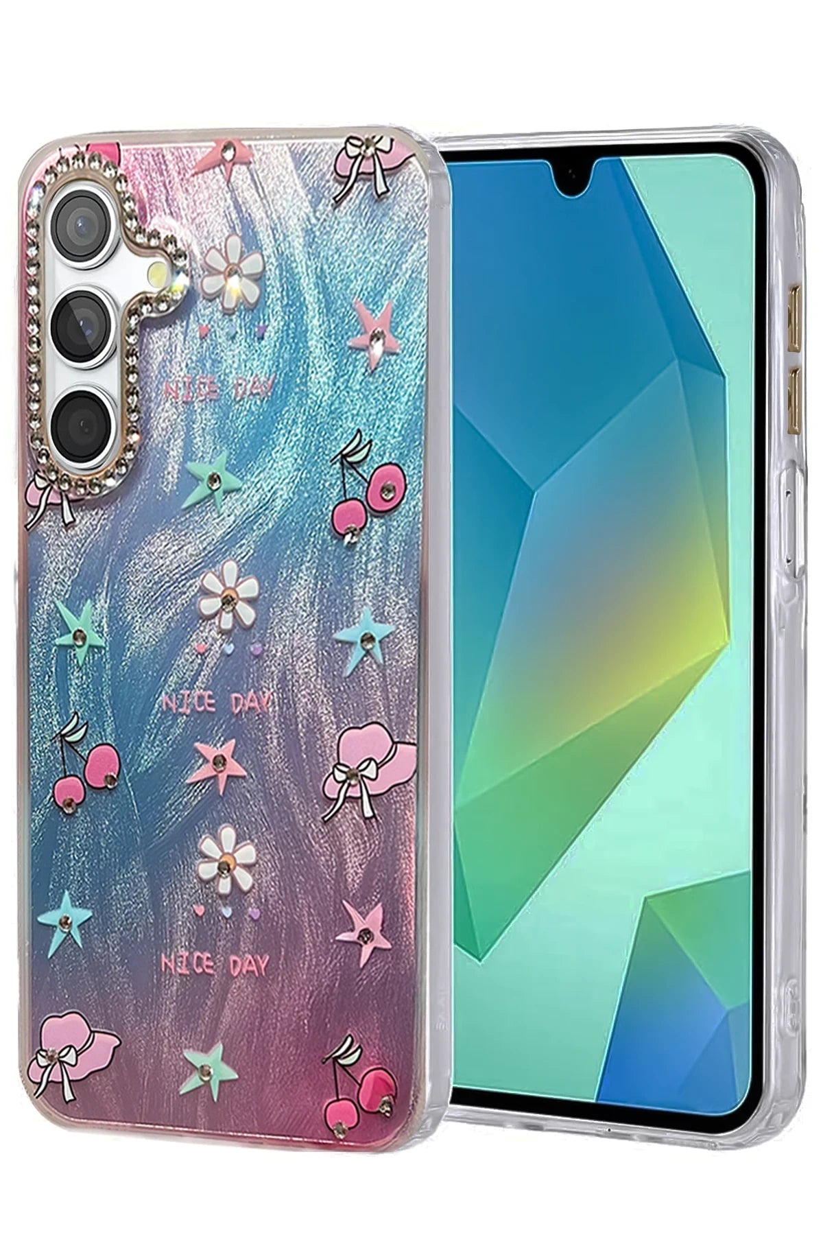 nebaktın Samsung Galaxy A14 4G Kılıf Blade Aynalı Desenli Kapak - Desen 4 1