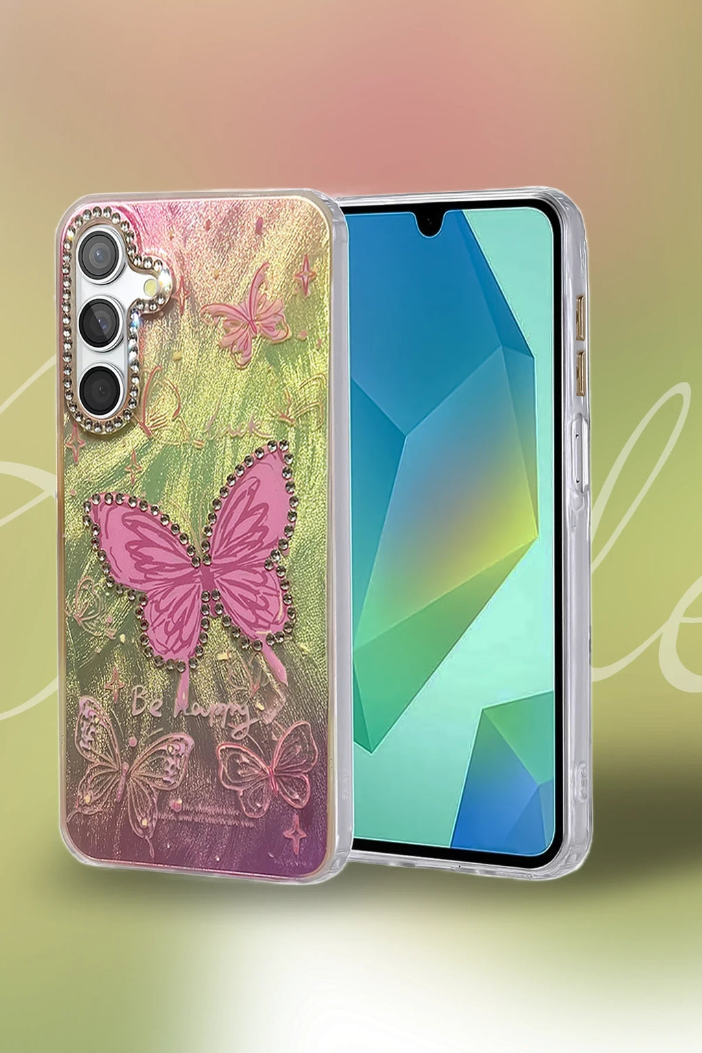 nebaktın Samsung Galaxy A15 4G Kılıf Blade Aynalı Desenli Kapak - Desen 9 2