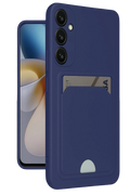nebaktın Samsung Galaxy A16 5G Kılıf Kelvin Kartvizitli Silikon - Lacivert 1