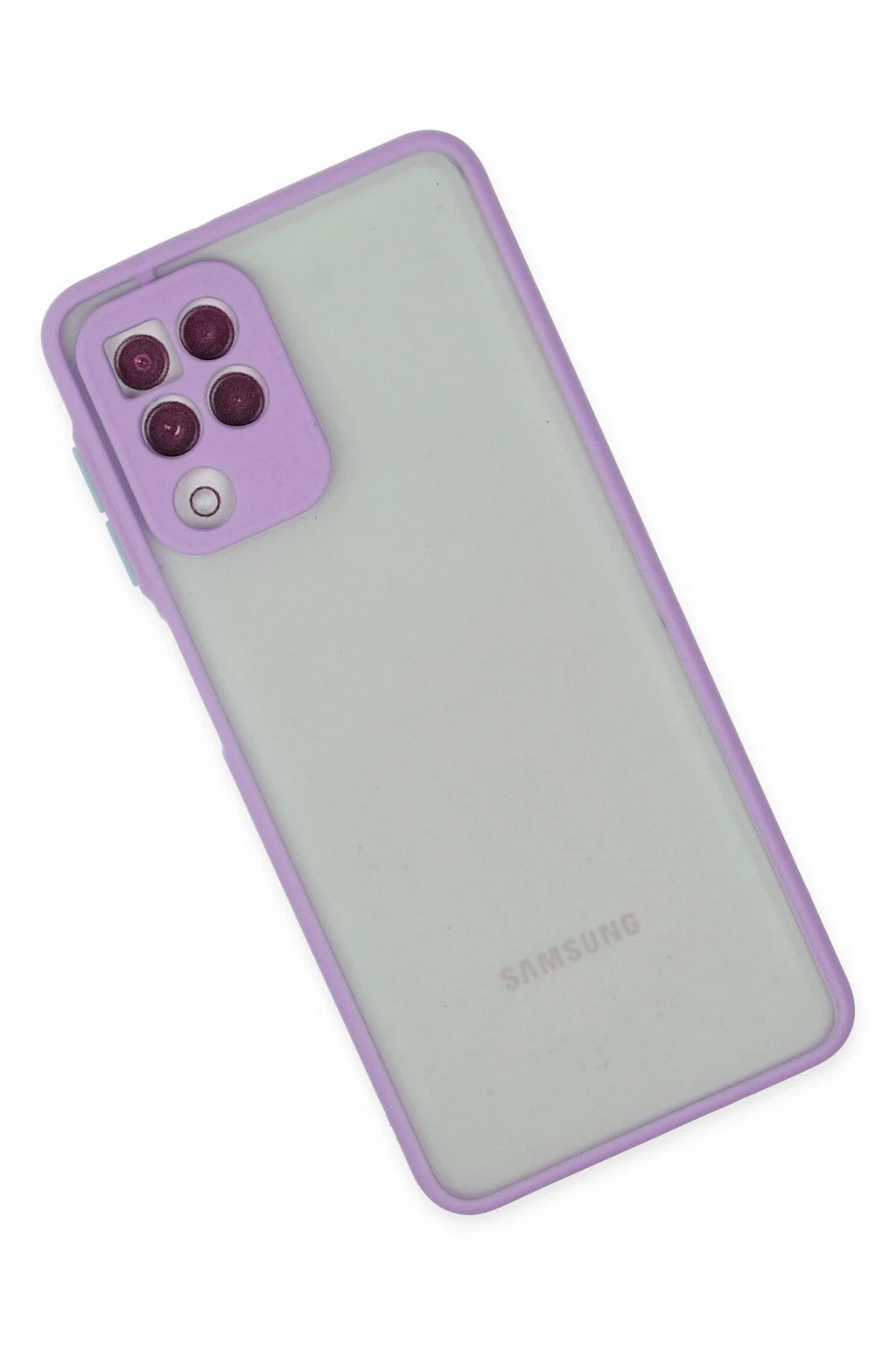 nebaktın Samsung Galaxy A22 Kılıf Montreal Silikon Kapak - Mor 3
