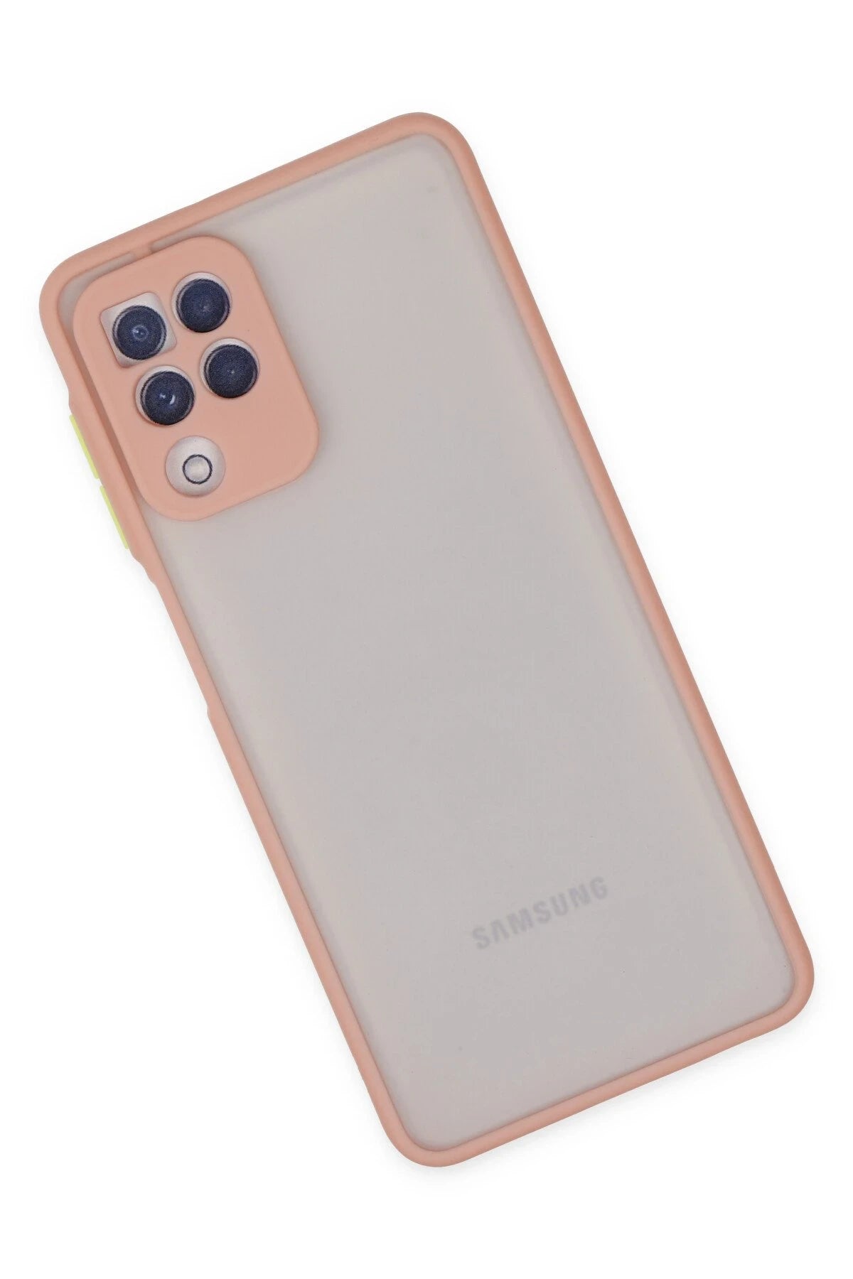 nebaktın Samsung Galaxy A22 Kılıf Montreal Silikon Kapak - Pembe 3