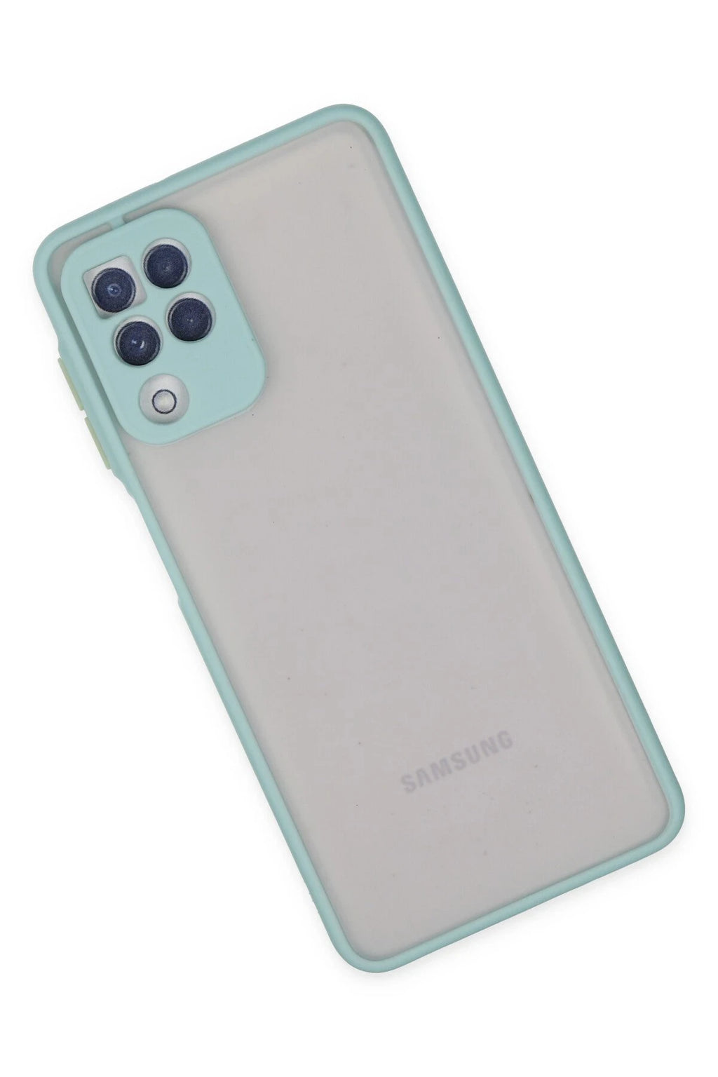 nebaktın Samsung Galaxy A22 Kılıf Montreal Silikon Kapak - Turkuaz 3