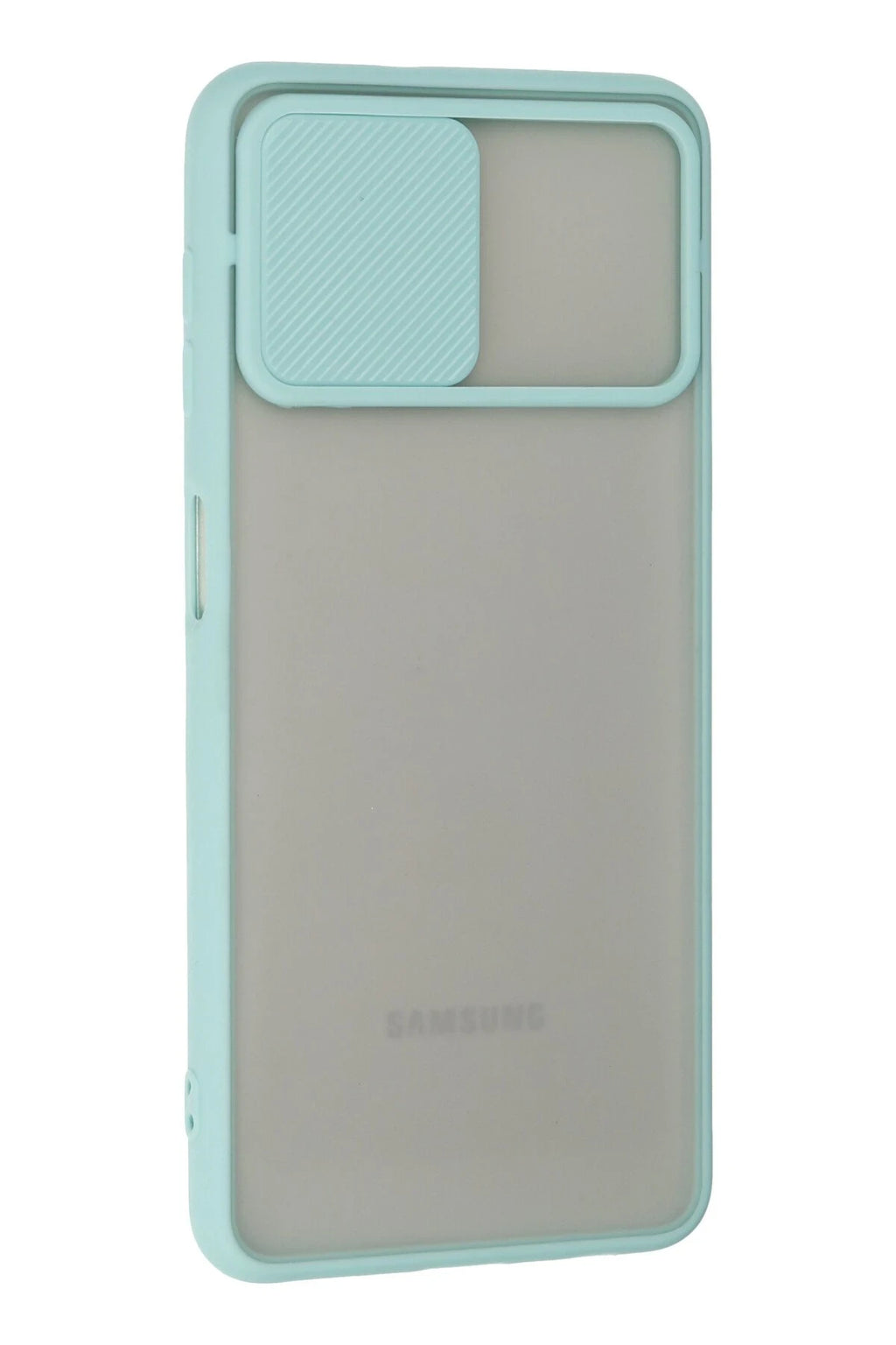 nebaktın Samsung Galaxy A22 Kılıf Palm Buzlu Kamera Sürgülü Silikon - Turkuaz 2