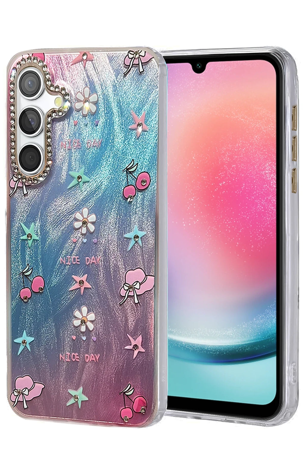nebaktın Samsung Galaxy A24 4G Kılıf Blade Aynalı Desenli Kapak - Desen 4 1