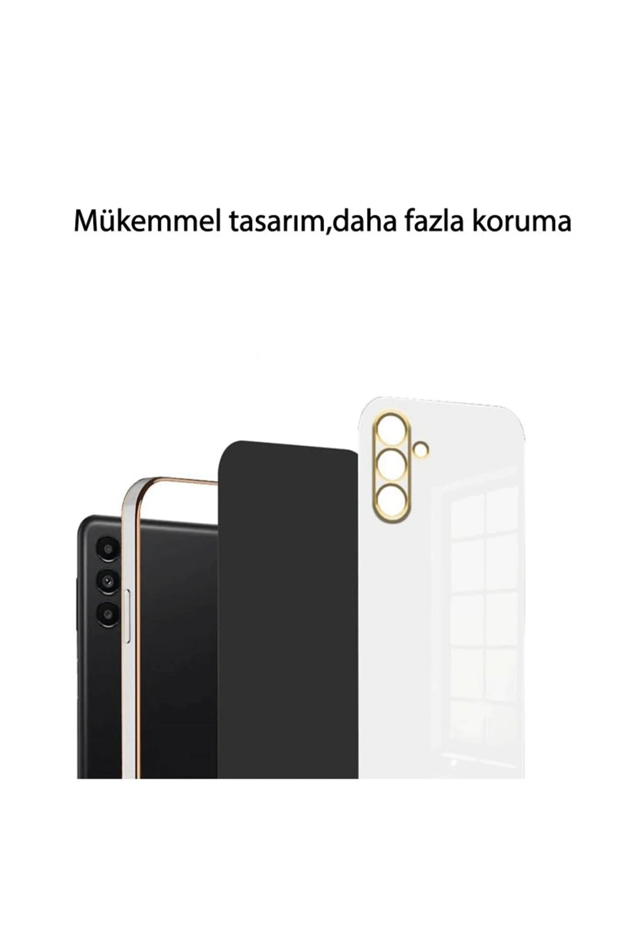nebaktın Samsung Galaxy A24 4G Kılıf Volet Silikon - Beyaz 4