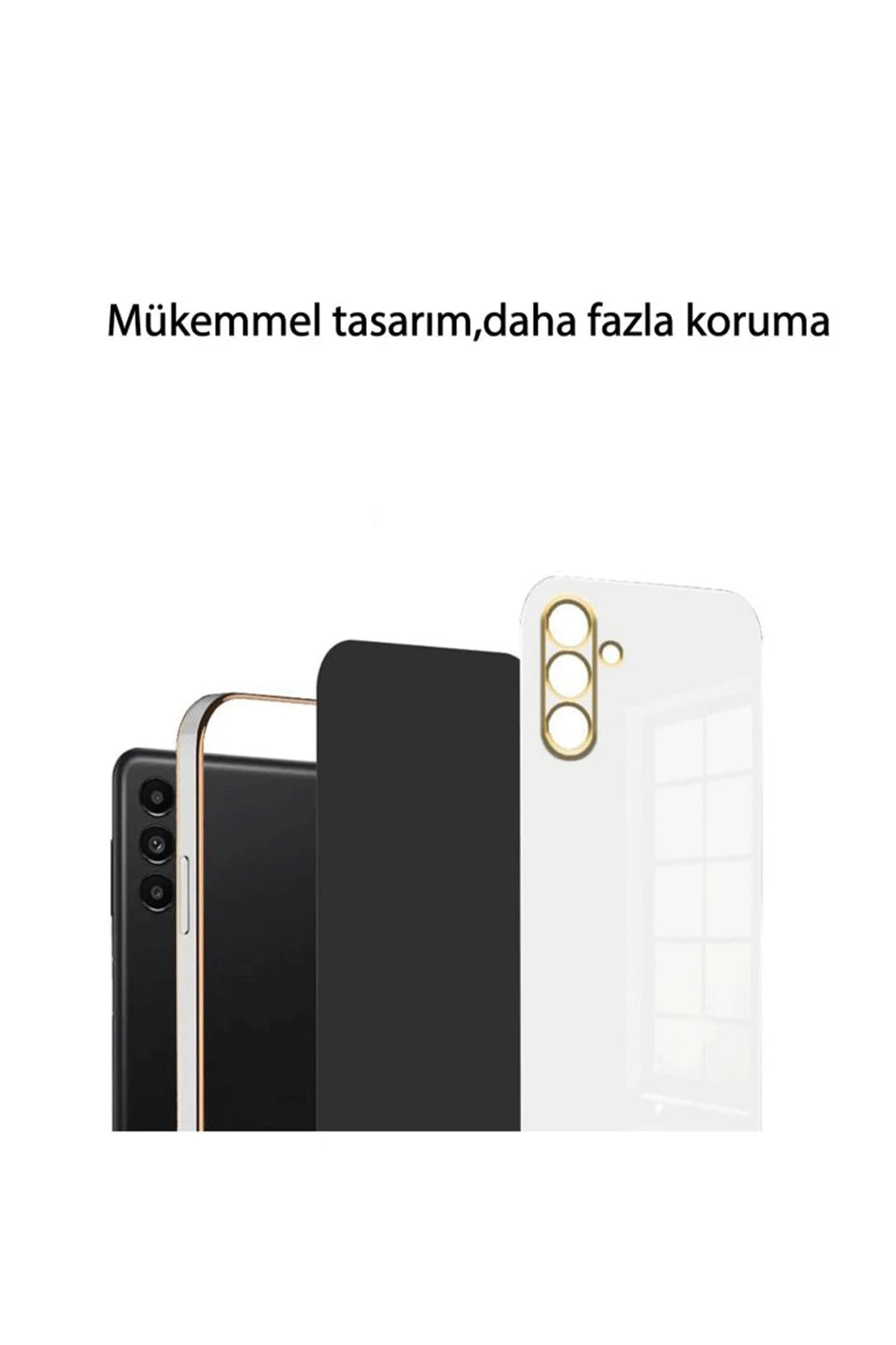 nebaktın Samsung Galaxy A24 4G Kılıf Volet Silikon - Mavi 4