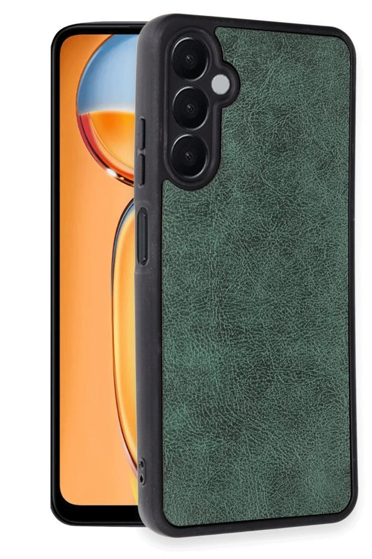 nebaktın Samsung Galaxy A26 Kılıf Aras Deri Kapak - Koyu Yeşil 2