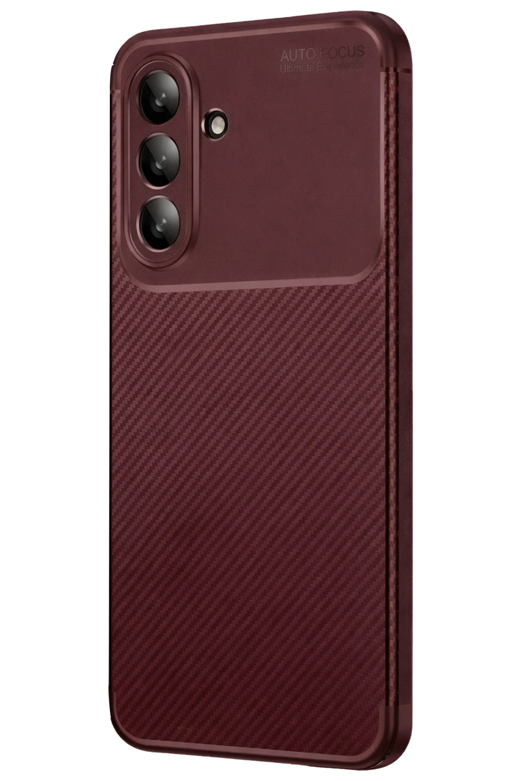 nebaktın Samsung Galaxy A26 Kılıf Auto Focus Karbon Kapak - Bordo 3