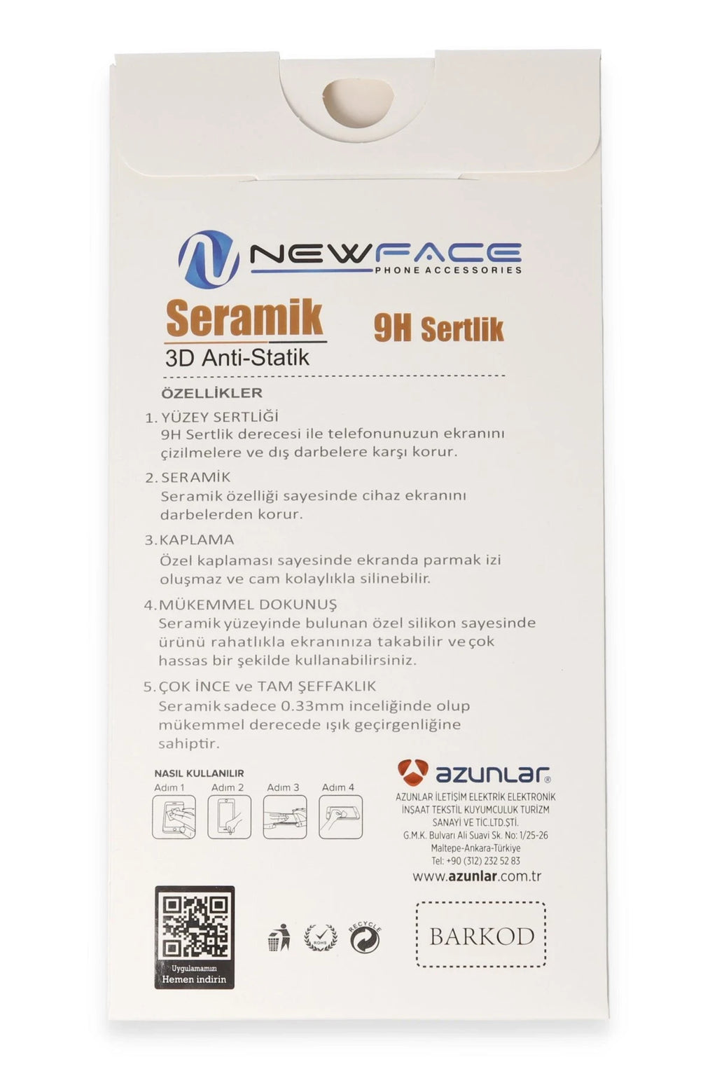 nebaktın Samsung Galaxy A34 5G 3D Antistatik Mat Seramik Nano Ekran Koruyucu 5