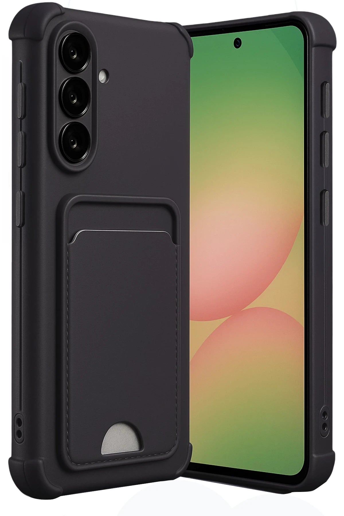 nebaktın Samsung Galaxy A36 Kılıf Kelvin Kartvizitli Silikon - Siyah 1