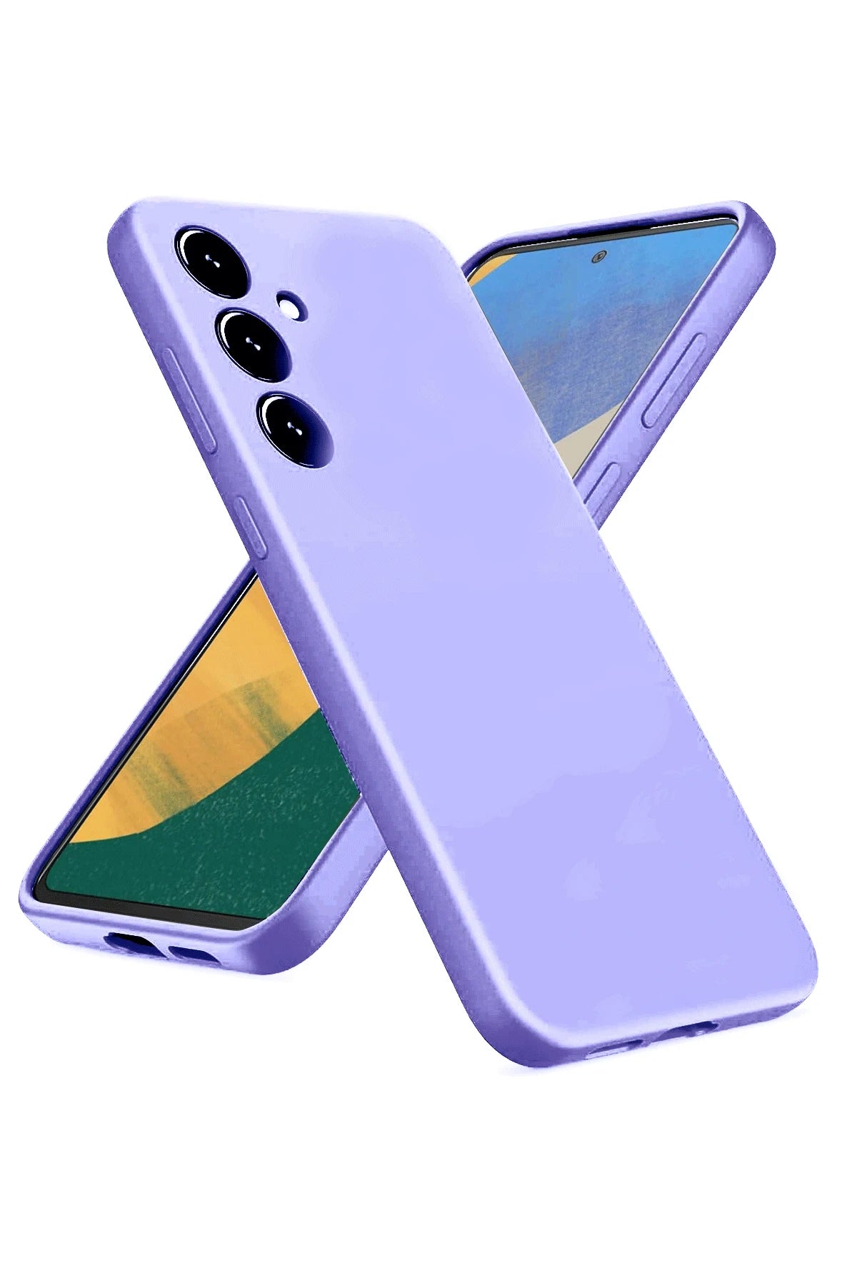 nebaktın Samsung Galaxy A36 Kılıf Nano içi Kadife Silikon - Lila 1