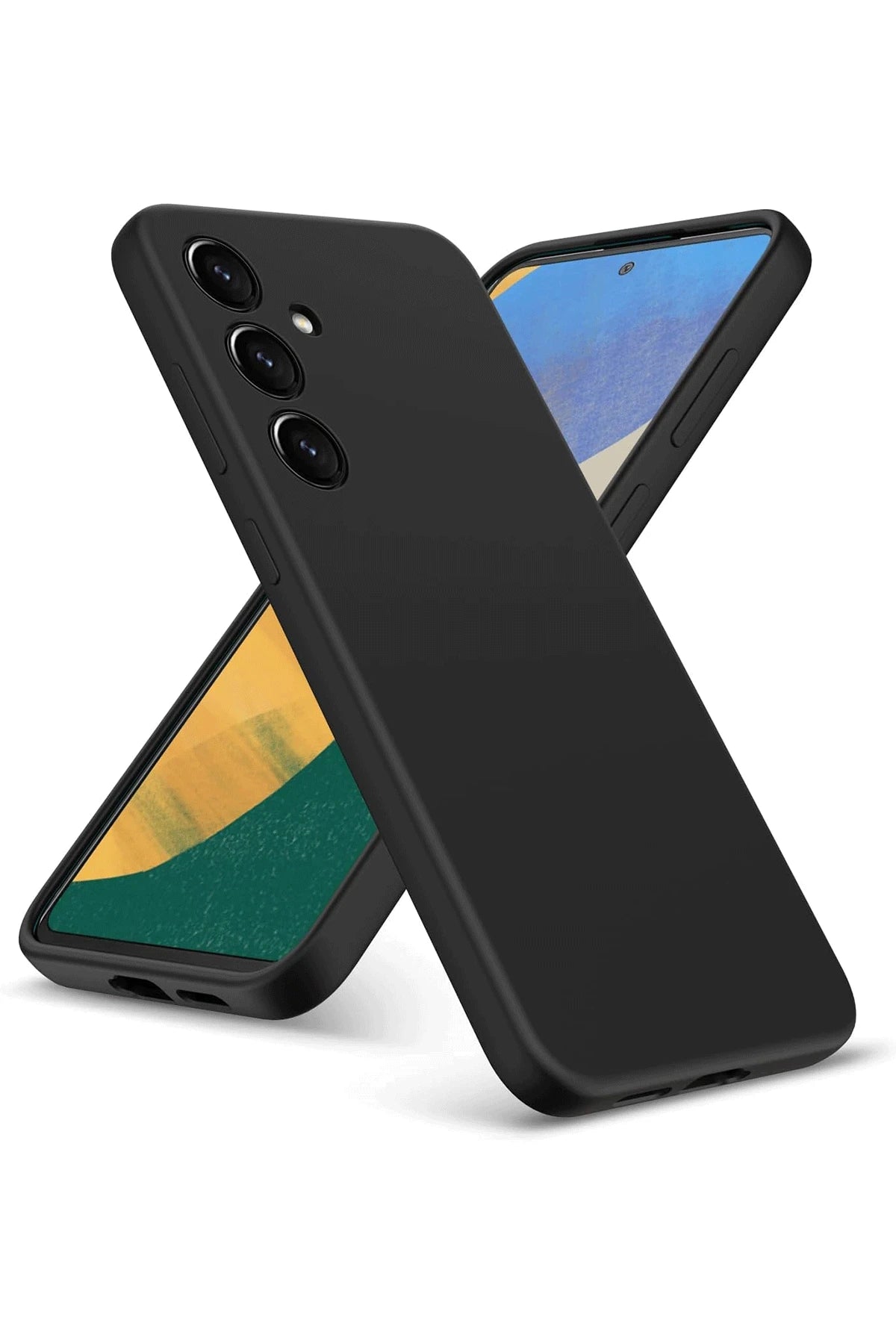 nebaktın Samsung Galaxy A36 Kılıf Nano içi Kadife Silikon - Siyah 1