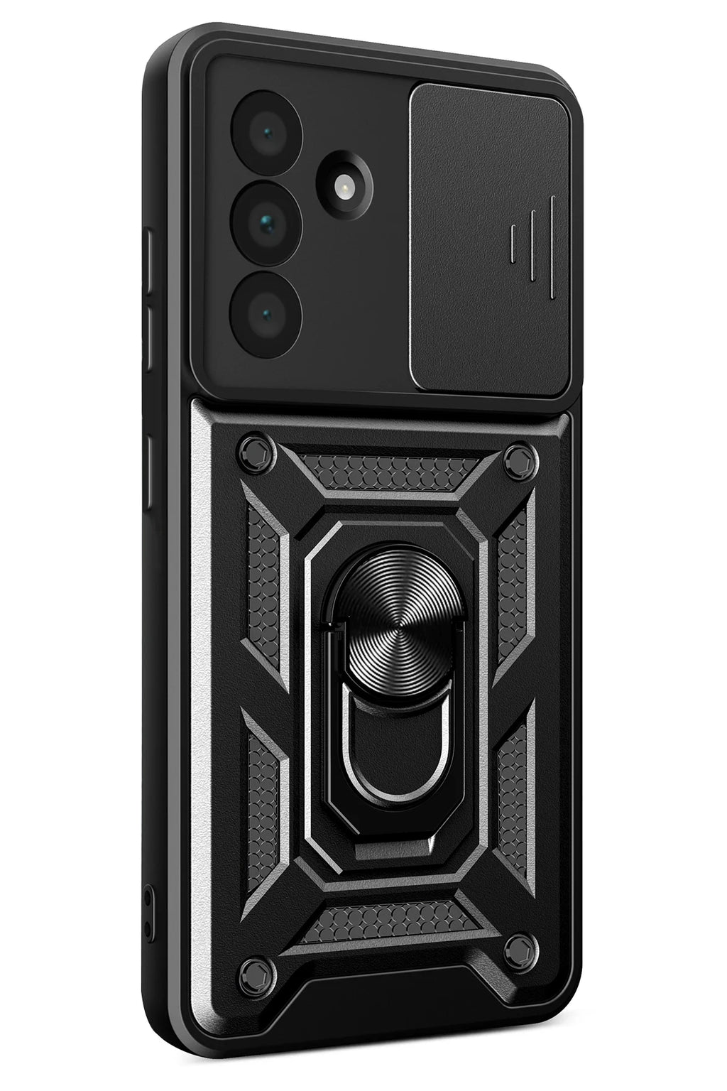nebaktın Samsung Galaxy A37 5G Pars Lens Yüzüklü Silikon - Siyah 3