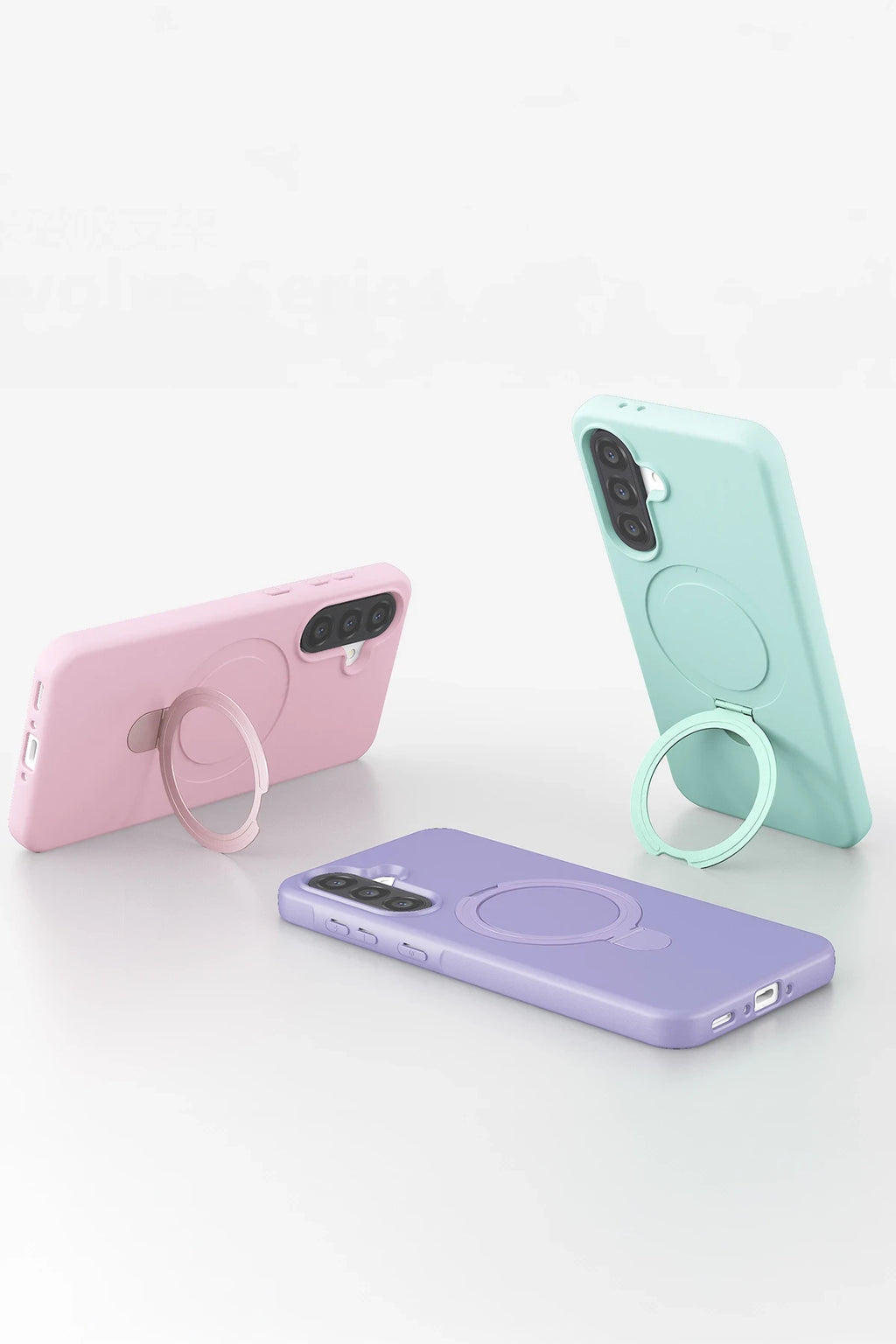 nebaktın Samsung Galaxy A37 5G Regal Magsafe Standlı Kapak - Yeşil 4