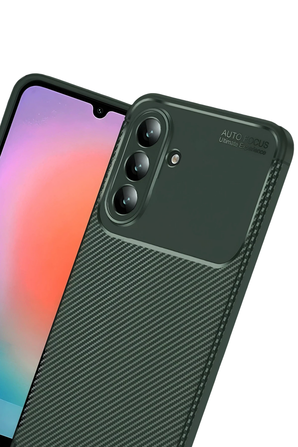nebaktın Samsung Galaxy A37 5G Auto Focus Karbon Kapak - Koyu Yeşil 3