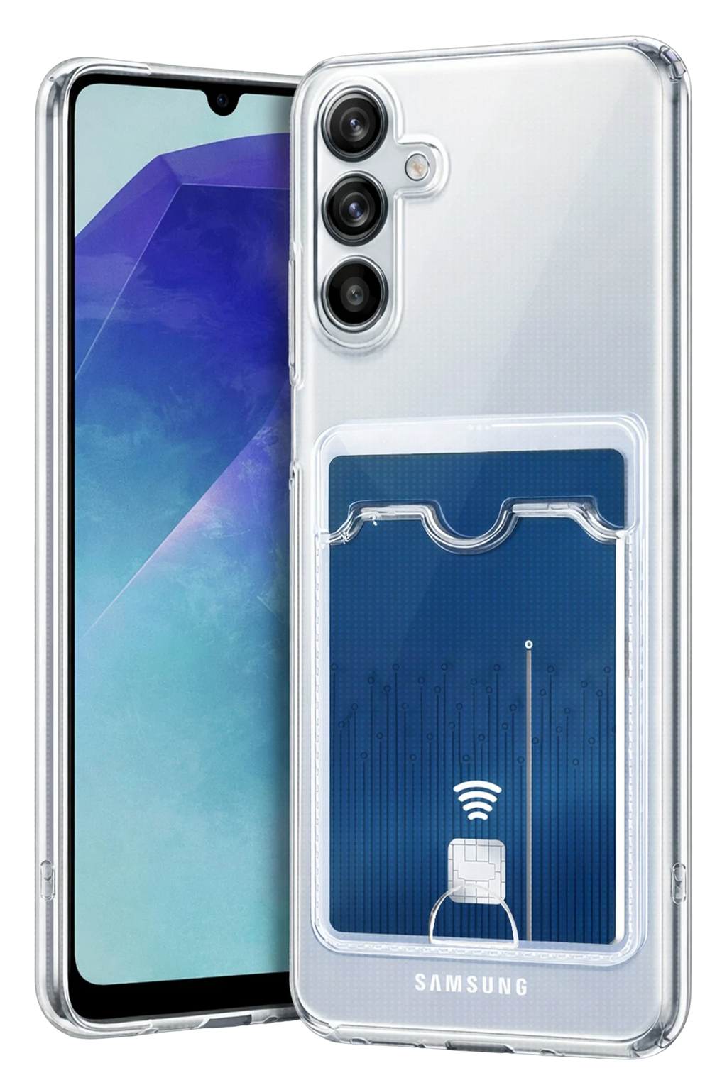 nebaktın Samsung Galaxy A37 5G Kart Şeffaf Silikon - Şeffaf 1