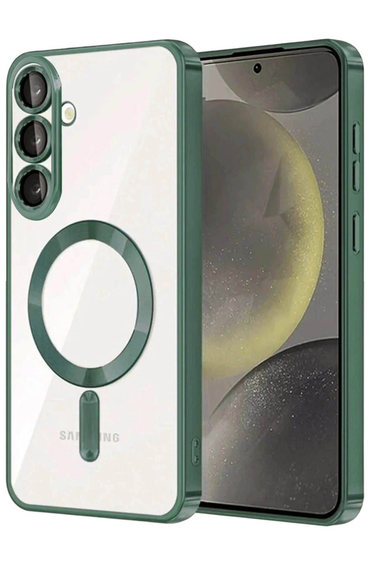 nebaktın Samsung Galaxy A37 5G Kross Magneticsafe Kapak - Koyu Yeşil 1