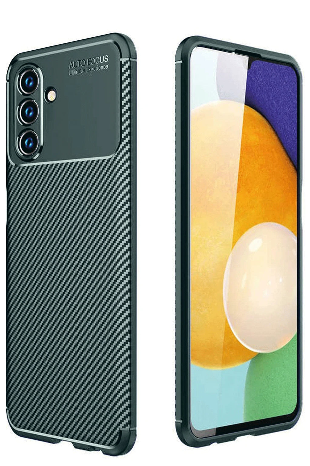 nebaktın Samsung Galaxy A56 Kılıf Auto Focus Karbon Kapak - Koyu Yeşil 2