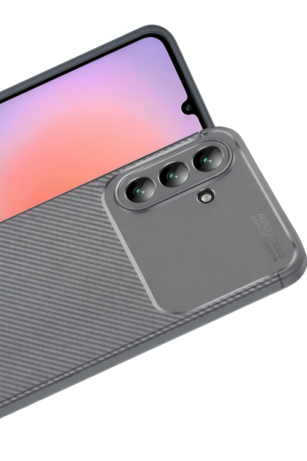 nebaktın Samsung Galaxy A57 5G Auto Focus Karbon Kapak - Gri 2