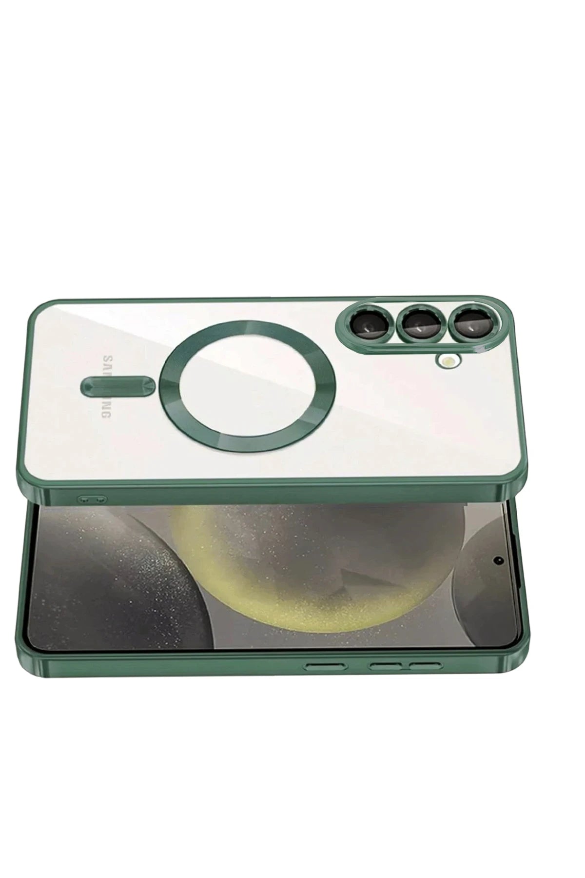 nebaktın Samsung Galaxy A57 5G Kross Magneticsafe Kapak - Koyu Yeşil 3
