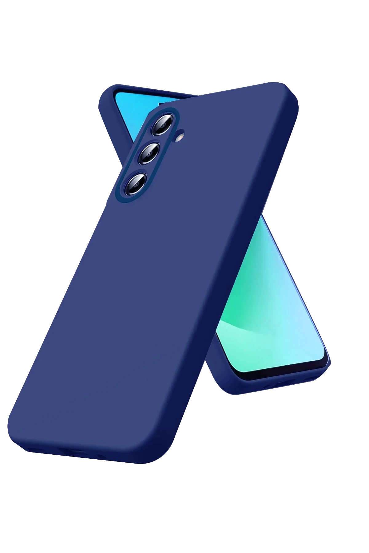 nebaktın Samsung Galaxy A57 5G Nano içi Kadife Silikon - Lacivert 1
