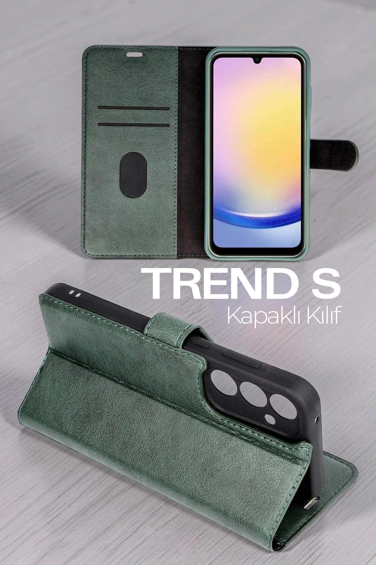 nebaktın Samsung Galaxy A57 5G Trend S Plus Kapaklı Kılıf - Lacivert 3