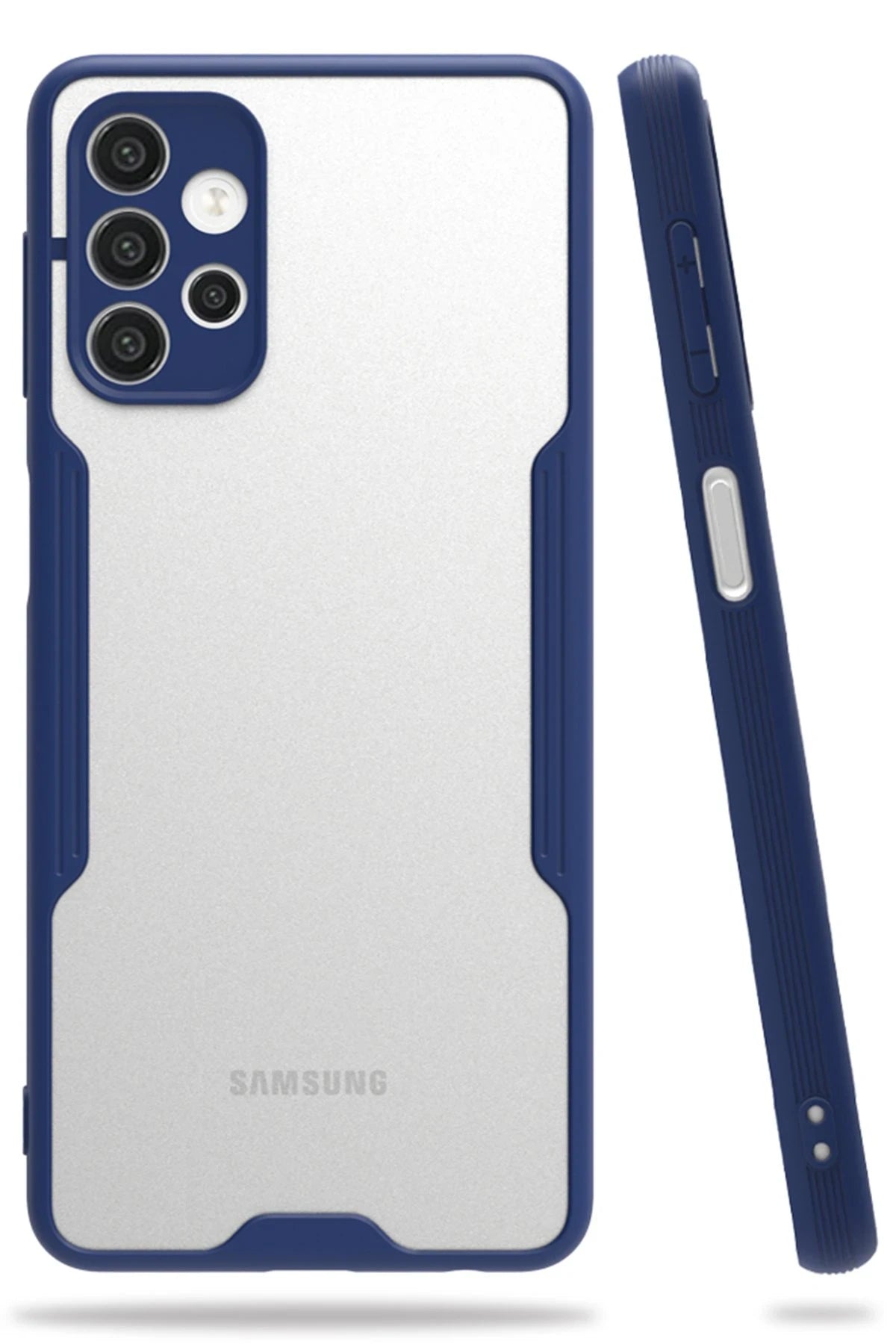 nebaktın Samsung Galaxy A72 Kılıf Platin Silikon - Lacivert 1