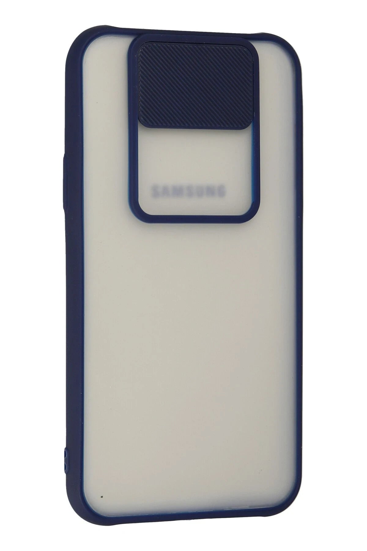 nebaktın Samsung Galaxy J7 Kılıf Palm Buzlu Kamera Sürgülü Silikon - Lacivert 2